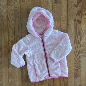 Hanna Andersson Pink Fleece Marshmallow Kids Jacket